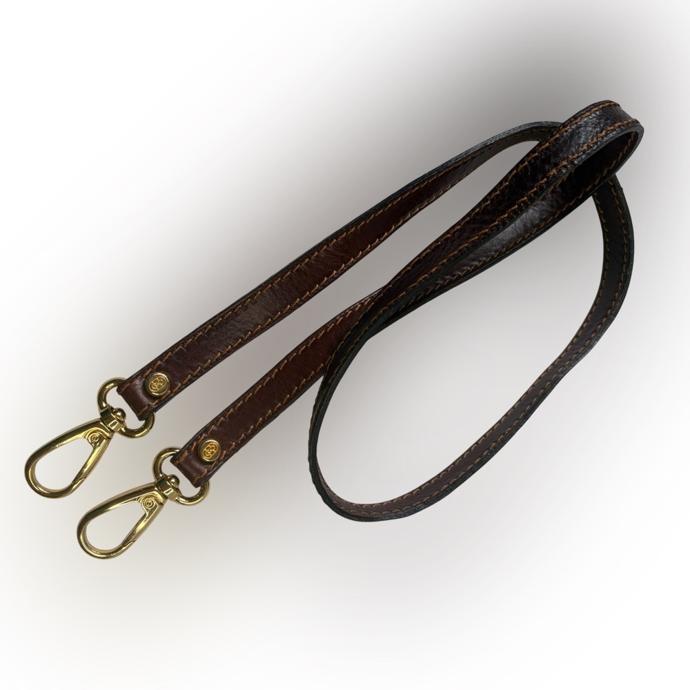 Marino Orlandi Monogram Embossed Leather Bag - Hobo Shoulder/Top Handle - Picture 6 of 14